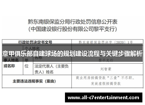意甲俱乐部自建球场的规划建设流程与关键步骤解析 意甲俱乐部自建球场的规划建设流程与关键步骤解析